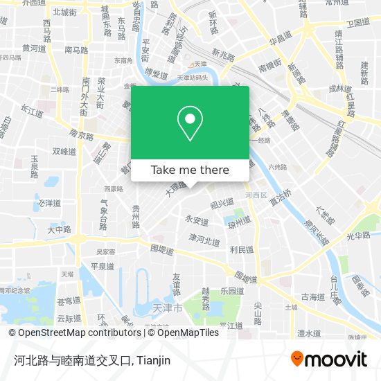 河北路与睦南道交叉口 map