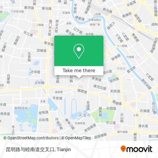 昆明路与睦南道交叉口 map