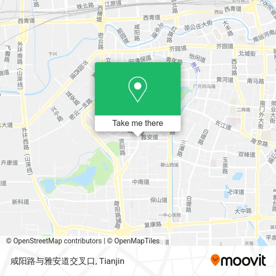 咸阳路与雅安道交叉口 map