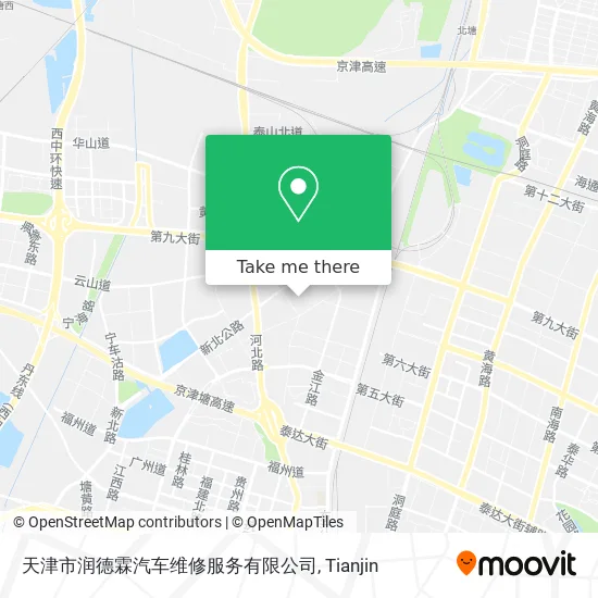 天津市润德霖汽车维修服务有限公司 map
