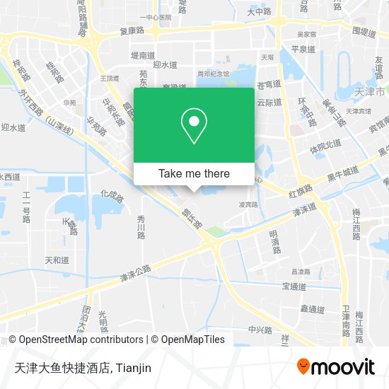 天津大鱼快捷酒店 map