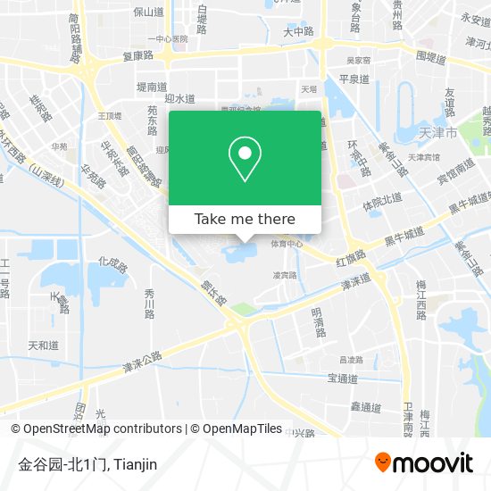 金谷园-北1门 map