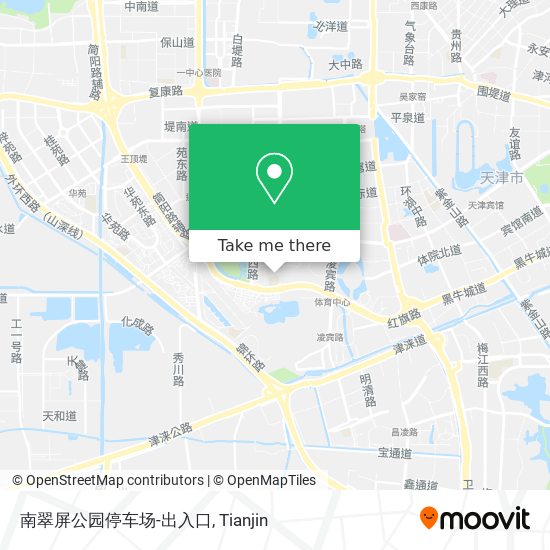 南翠屏公园停车场-出入口 map