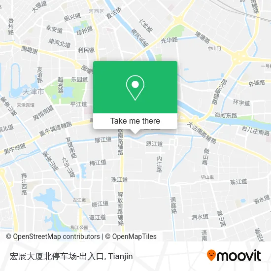 宏展大厦北停车场-出入口 map