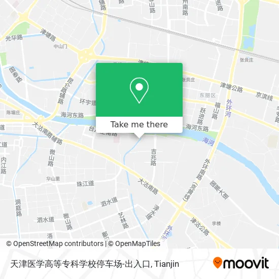 天津医学高等专科学校停车场-出入口 map