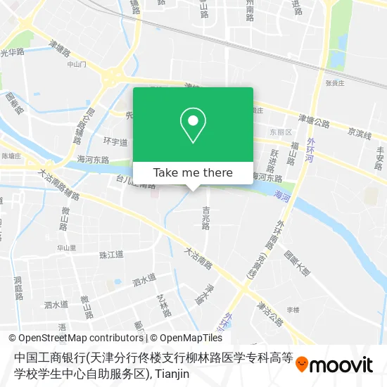 中国工商银行(天津分行佟楼支行柳林路医学专科高等学校学生中心自助服务区) map