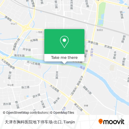 天津市胸科医院地下停车场-出口 map