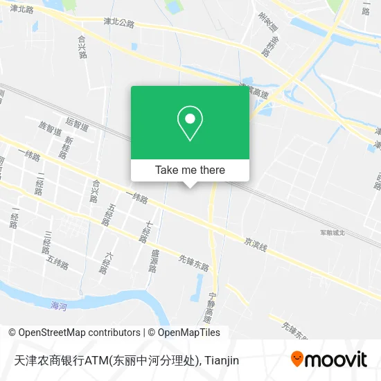 天津农商银行ATM(东丽中河分理处) map