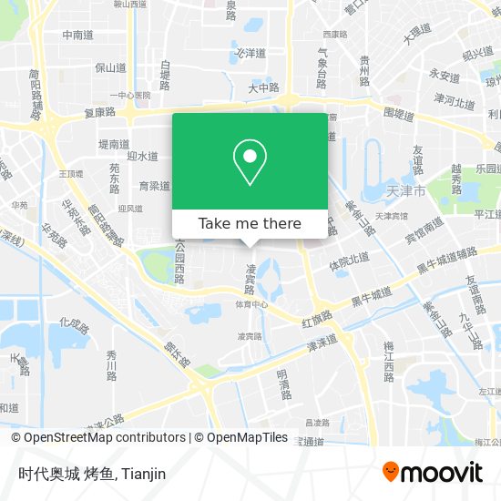时代奥城 烤鱼 map