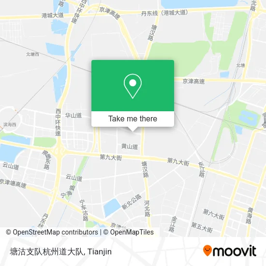 塘沽支队杭州道大队 map