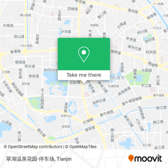 翠湖温泉花园-停车场 map