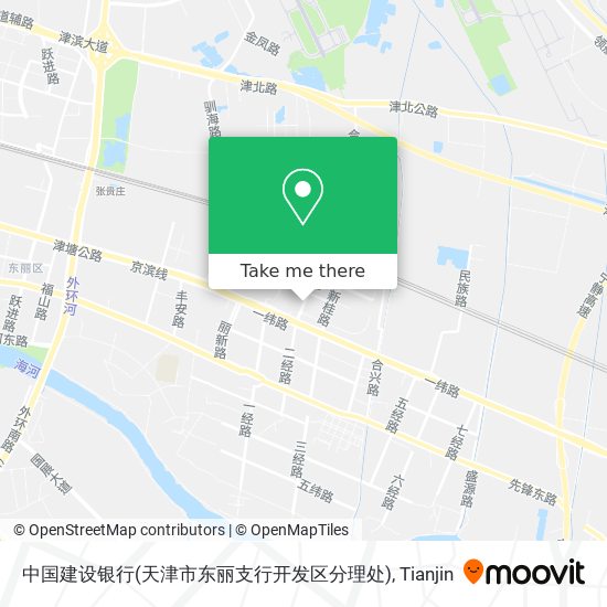中国建设银行(天津市东丽支行开发区分理处) map