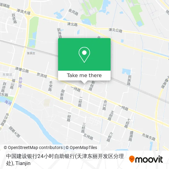 中国建设银行24小时自助银行(天津东丽开发区分理处) map
