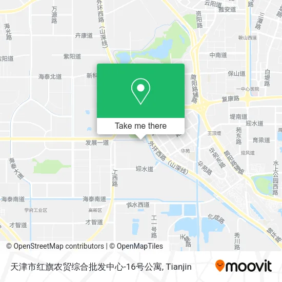 天津市红旗农贸综合批发中心-16号公寓 map