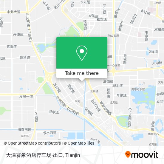 天津赛象酒店停车场-出口 map