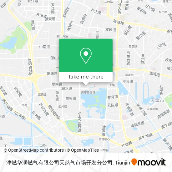 津燃华润燃气有限公司天然气市场开发分公司 map