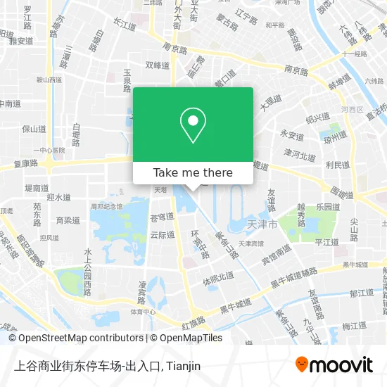 上谷商业街东停车场-出入口 map