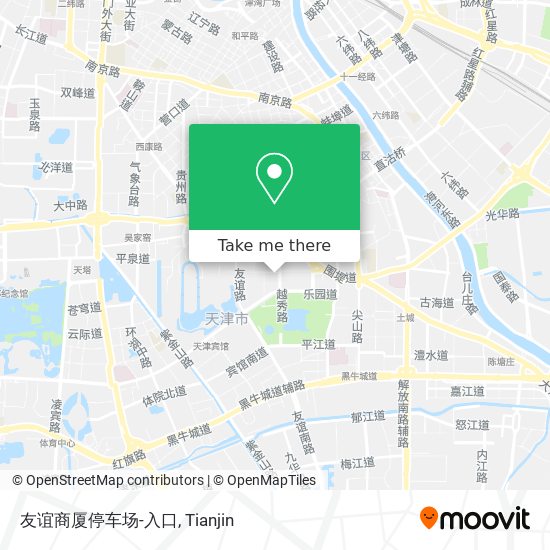 友谊商厦停车场-入口 map