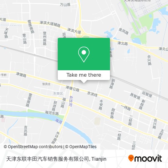 天津东联丰田汽车销售服务有限公司 map