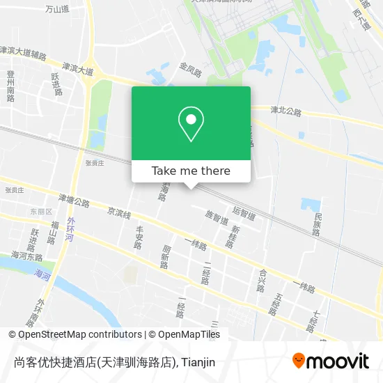 尚客优快捷酒店(天津驯海路店) map