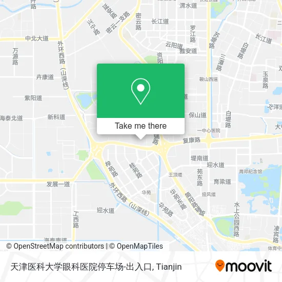 天津医科大学眼科医院停车场-出入口 map