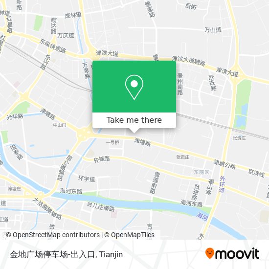 金地广场停车场-出入口 map