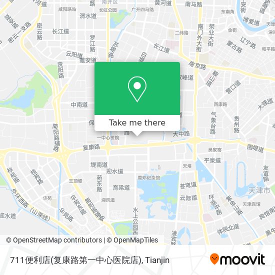 711便利店(复康路第一中心医院店) map