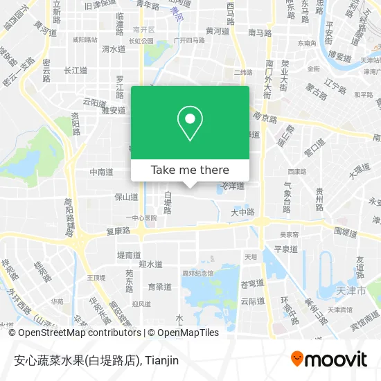 安心蔬菜水果(白堤路店) map