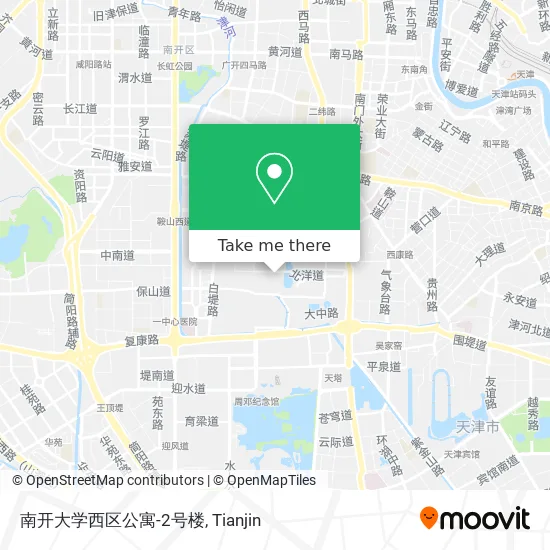 南开大学西区公寓-2号楼 map