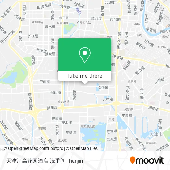 天津汇高花园酒店-洗手间 map