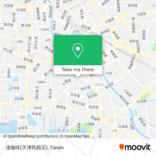 漫咖啡(天津民园店) map