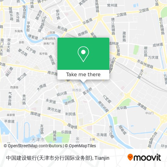 中国建设银行(天津市分行国际业务部) map