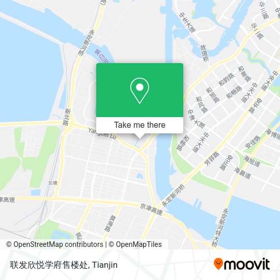 联发欣悦学府售楼处 map
