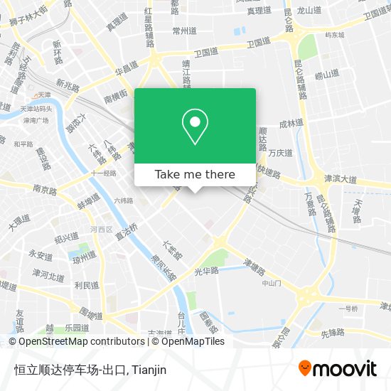 恒立顺达停车场-出口 map