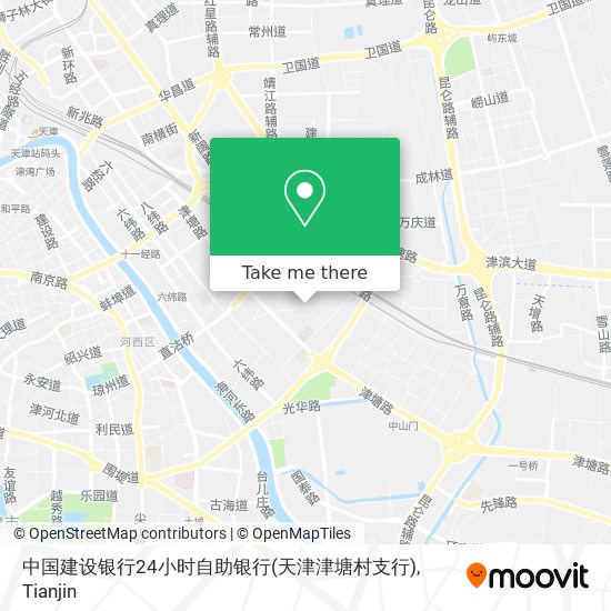 中国建设银行24小时自助银行(天津津塘村支行) map