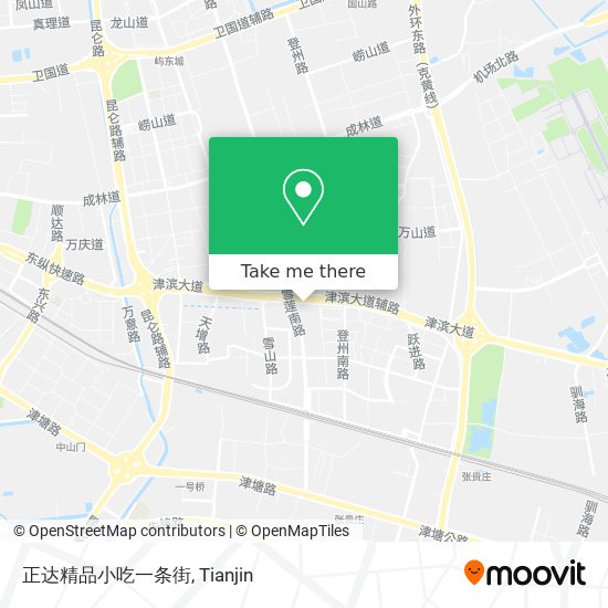 正达精品小吃一条街 map