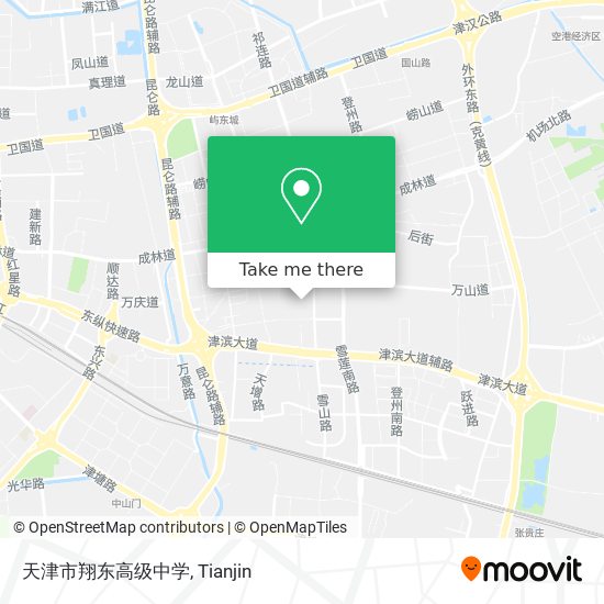 天津市翔东高级中学 map