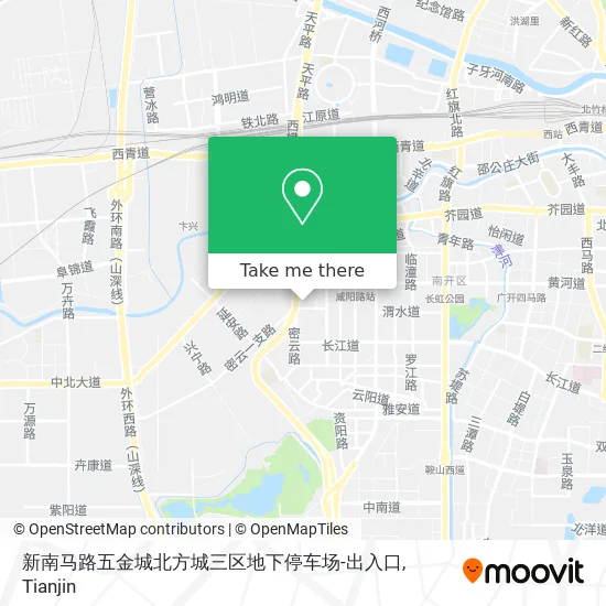新南马路五金城北方城三区地下停车场-出入口 map