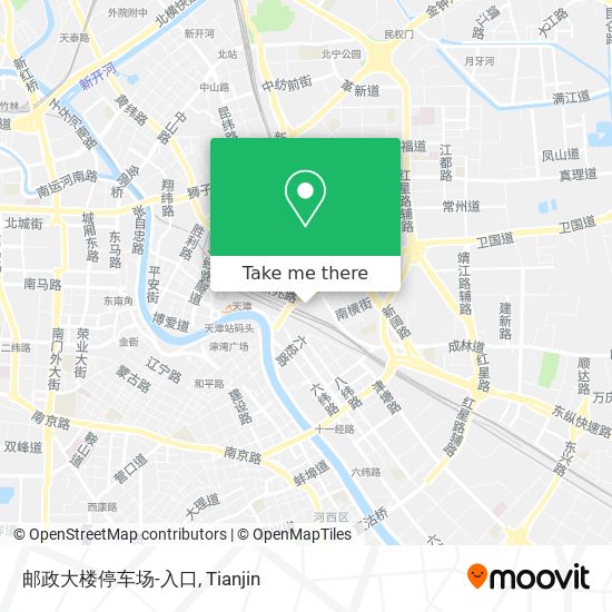 邮政大楼停车场-入口 map