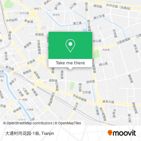 大通时尚花园-1栋 map