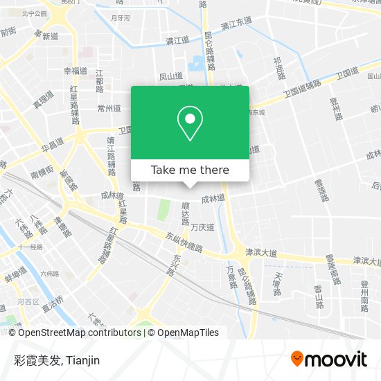 彩霞美发 map