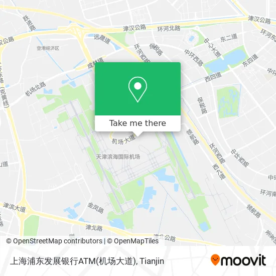 上海浦东发展银行ATM(机场大道) map
