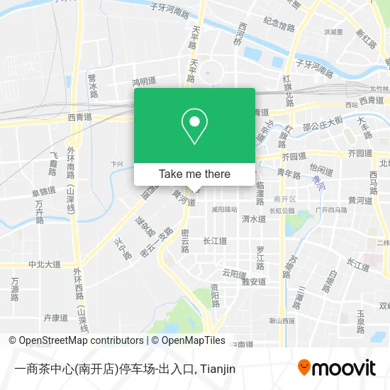一商茶中心(南开店)停车场-出入口 map