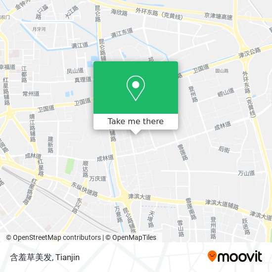 含羞草美发 map