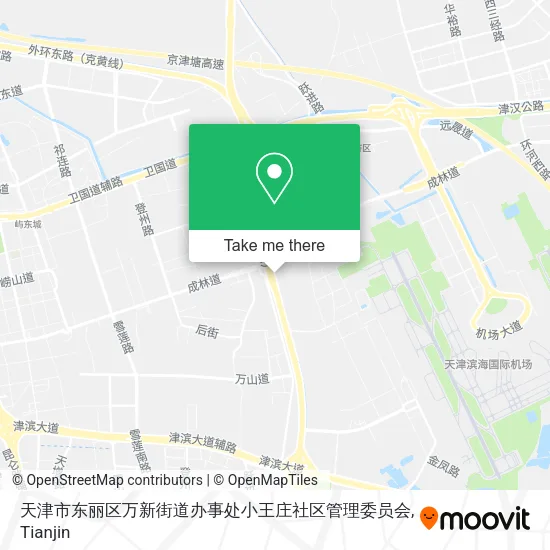 天津市东丽区万新街道办事处小王庄社区管理委员会 map