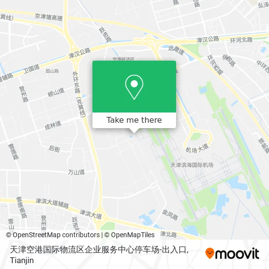 天津空港国际物流区企业服务中心停车场-出入口 map