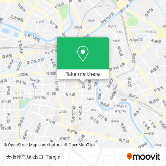 天街停车场-出口 map