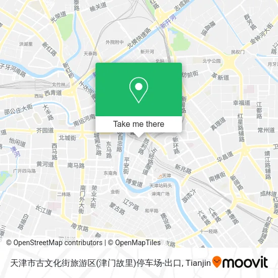 天津市古文化街旅游区(津门故里)停车场-出口 map