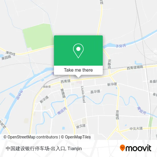 中国建设银行停车场-出入口 map