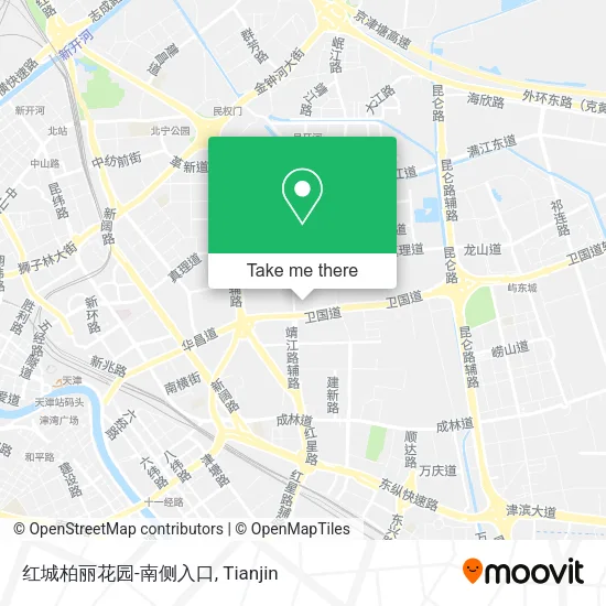 红城柏丽花园-南侧入口 map